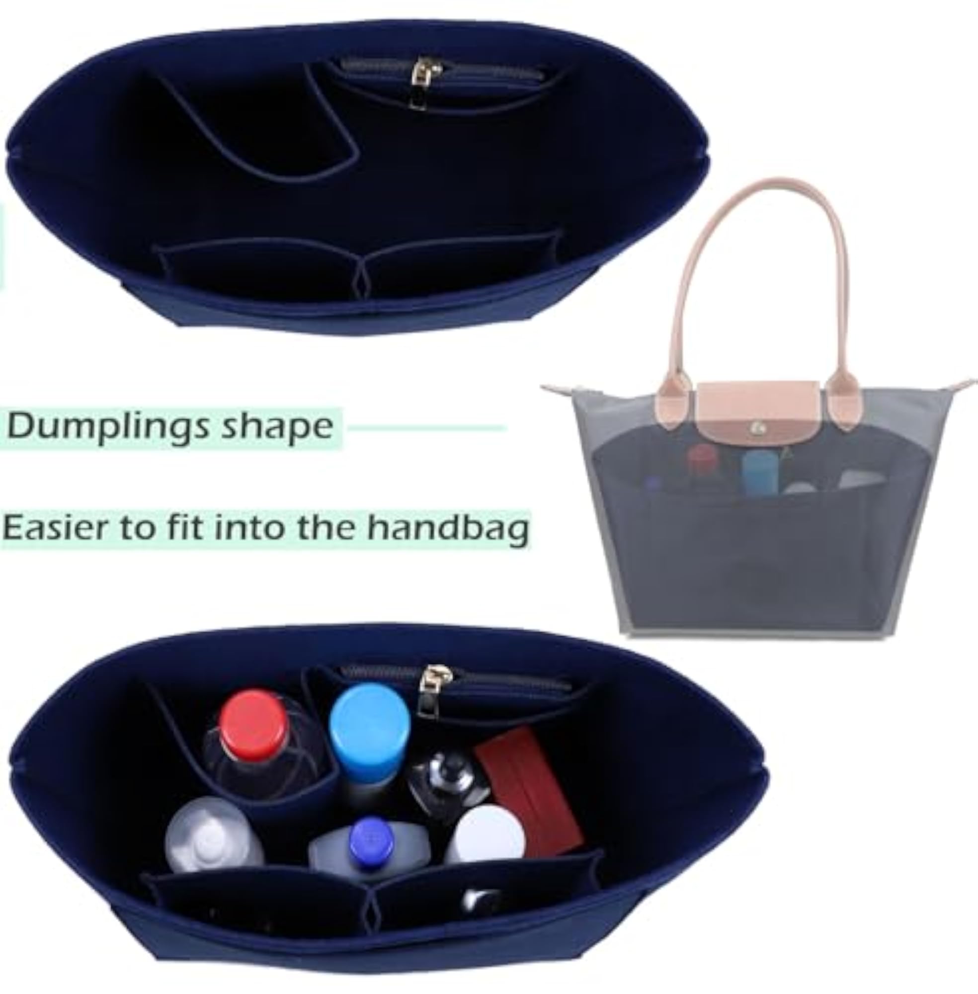 Tote Bag Storage Bag for Longchamp, Cosmetic Organizer
