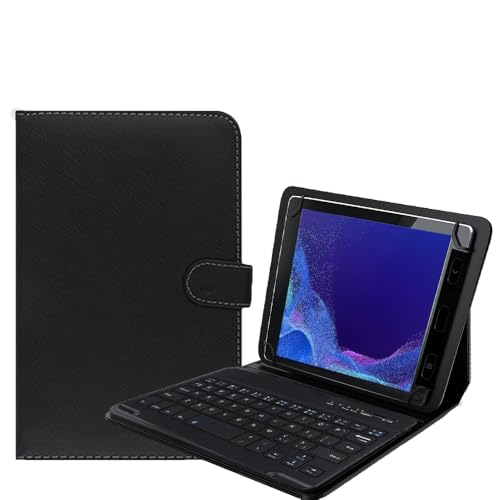 YHFZR Teclado Funda para Samsung Galaxy Tab Active4 Pro SM T636B /Active Pro T540 10,1''   QWERTY Ultra Slim Teclado Wireless Keyboard Case con Magnético Desmontable Inalámbrico Bluetooth, Negro