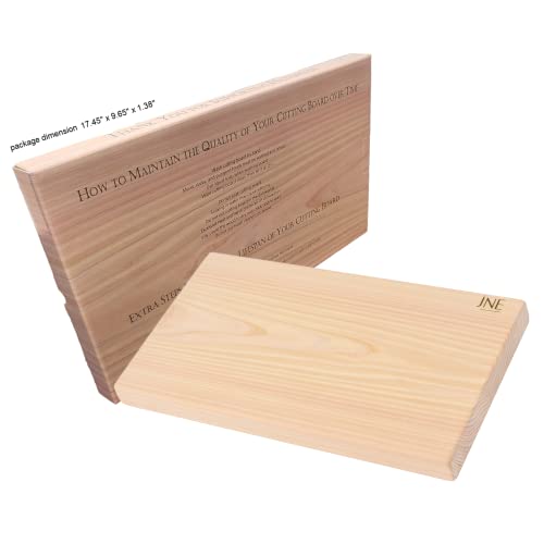 Tabla de cortar de madera Hinoki Cypress reversible 43.9x24.1x2.5 cm miniatura 3