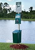 DOGIPOT 1010-S Pole Mounted Pet Waste Station,Polyethyl