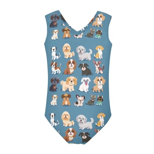 Image of Xpyiqun Bathing Suits for Girls 3-14 Kids Summer One Piece Swimwear Beach Sport Sleeveless Swimsuits Athletic