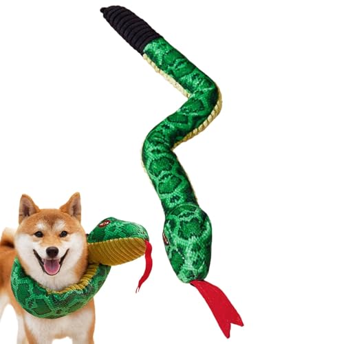 Squeaky Snake Dog Toy | Plush Dog Chewing Toy | Cute Stuffed Animal Toy | Plush Cute Dog Chewing Toy Stuffed Animal | Bite-Resis