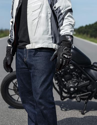 KEMIMOTO バイク グローブ 冬 防寒グローブ バイク 冬用グローブ プロテクター入り オートバイグローブ 秋/冬 スマホ対応 裏起毛 防寒防風防水 クッション付き 滑り止め KM701 の商品画像 7