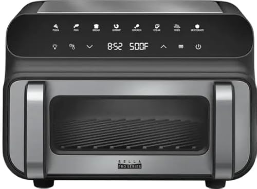 bella PRO Stainless Steel 5-in-1 Touchscreen Indoor Grill & Air Fryer by bella PRO