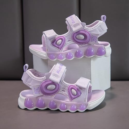 IWIHMIV Boys Girls Beach Outdoor Sandals Non Slip Comfortable Soft Sole Open Toe Sandal with Adjustable Back Strap 5