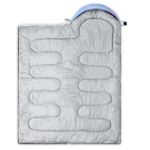 Image of QOOMO Axolotl Cute Camping Sleeping Bags,3 Season Warm & Cool Weather,Lightweight,Waterproof Sleeping Bags for Adults & Kids,Traveling,and Outdoors