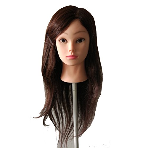 Oisk 18" Cosmetology Mannequin Manikin Training Head with Indian Human Hair