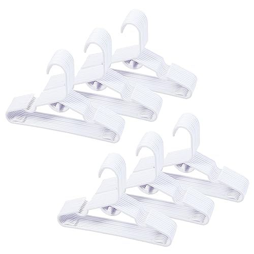 Image of 60pcs White Baby Nursery Closet Hangers,Non-Slip Laundry Infant Pant Hanger for Newborn Clothes Gift,Stackable Hangers,Save Space Ultra-Thin Child Coat Hanger for Girl Boy Toddler Kid.
