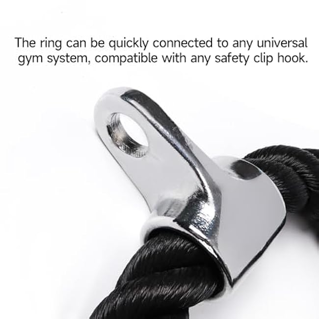 GSE Tricep Rope, Heavy Duty Tricep Pull Down Cable Machine Attachment, Strength Training Exercise Equipment for Home Gym (Single/Dual Available)