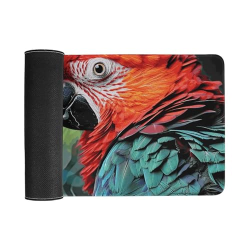 Colorful Parrot Desk Pad Large Protector de Escritorio miniatura 3