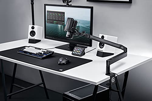 Elgato Wave Mic Arm LP – Low Profile Swivel Boom, Hidden Cable