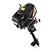 2 Stroke Outboard Motor, 55CC 3.6HP Heavy Duty Outboard Short Shaft Marine Engines Aquaculture Outdoor Adventure Boat Tiller Control w/Half Water-cooling Air-cooling & CDI Ignition System