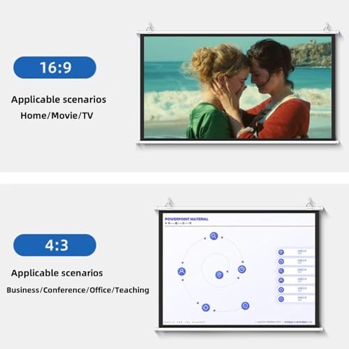 Pantalla Manual para Proyector 72 Pulgadas 16:9 miniatura 2