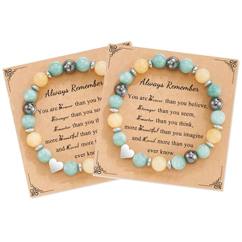 Image of MFTRADING Inspirational Birthday Gifts Small Unique Thanksgiving Gift Jewelry beaded Bracelets for Her Best Friend Sister Niece Daughter Granddaughter