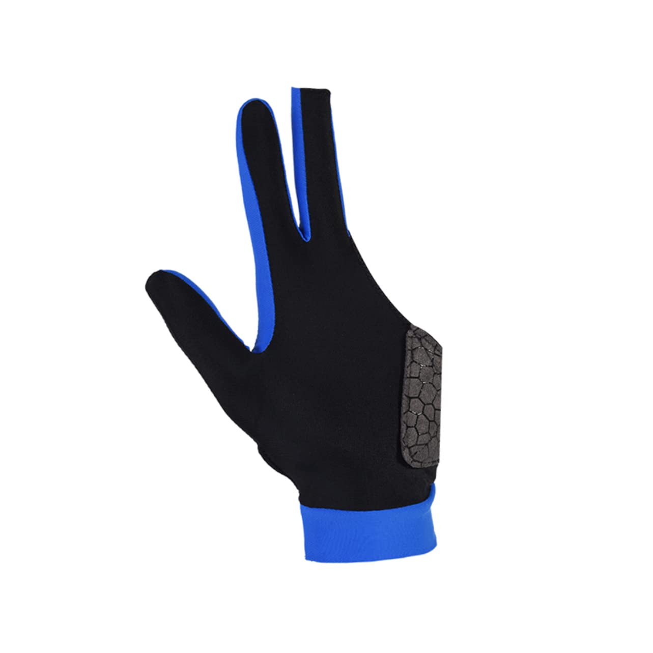 balacoo 3-Finger Billiards Glove Left Hand Non-Slip Silicone Glove for Men Size l Blue