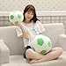 Plüsch Fußball Spielzeug, Stoffball Flauschige Fussball Fußbälle Gefüllte FußbälleSport Kissen, zum Spielen und Kuscheln, Weiches Schmusetier für Mädchen, Jungen, Babys (22 cm,Grün)