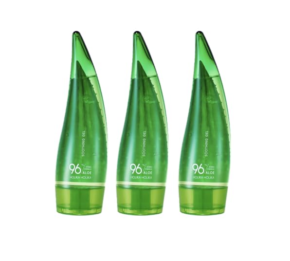 Holika Holika Gel calmante con 96% aloe con fórmula hidráulica (55 ml x 3)