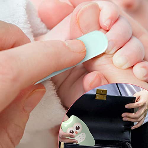 Baby Nail Kit Baby Nail Care Set Pasgeboren Nail Clipper Manicure Gereedschap met Case Groen 4 STKS, Baby Nail Clippers - Afbeelding 4