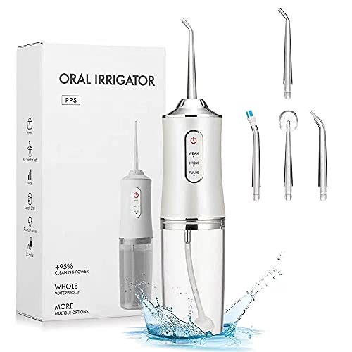 Water Flosser, BEYES Water flosser, Portable Cordless Dental Irrigator 3 Modes 4 Jet Tips with Removable Water Tank Electric Oral Irrigator Tooth Cleaner Oral Care