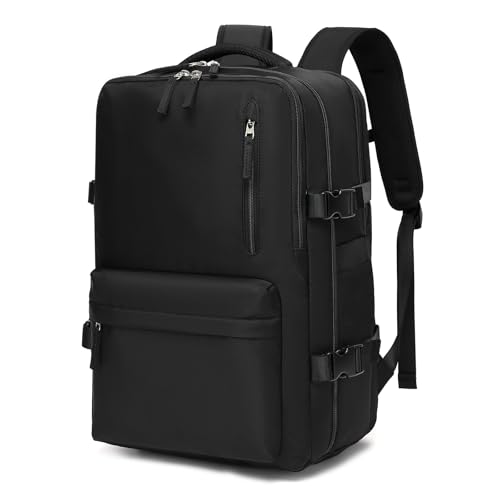 IceSelect Mochila de Viagem Expansivel Grande Masculina Feminina,Mochila Avião Notebook Bolsa de Sapato,Executiva,Antifurto,Reforçada,USB,Impermeável,Escolar,Faculdade,Trabalho,Presente