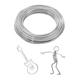 Filo Alluminio 2 mm x 30 m, Fili di Alluminio, Fil di Ferro Modellabile, Filo di Scultura FlessibileFilo per Artigianato Modellismo di Gioielli, Lavori, Fai Da Te