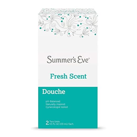 Summer's Eve Douche Fresh Scent 4.5 oz Size (Pack of 2) pH Balanced, Dermatologist & Gynecologist Tested
