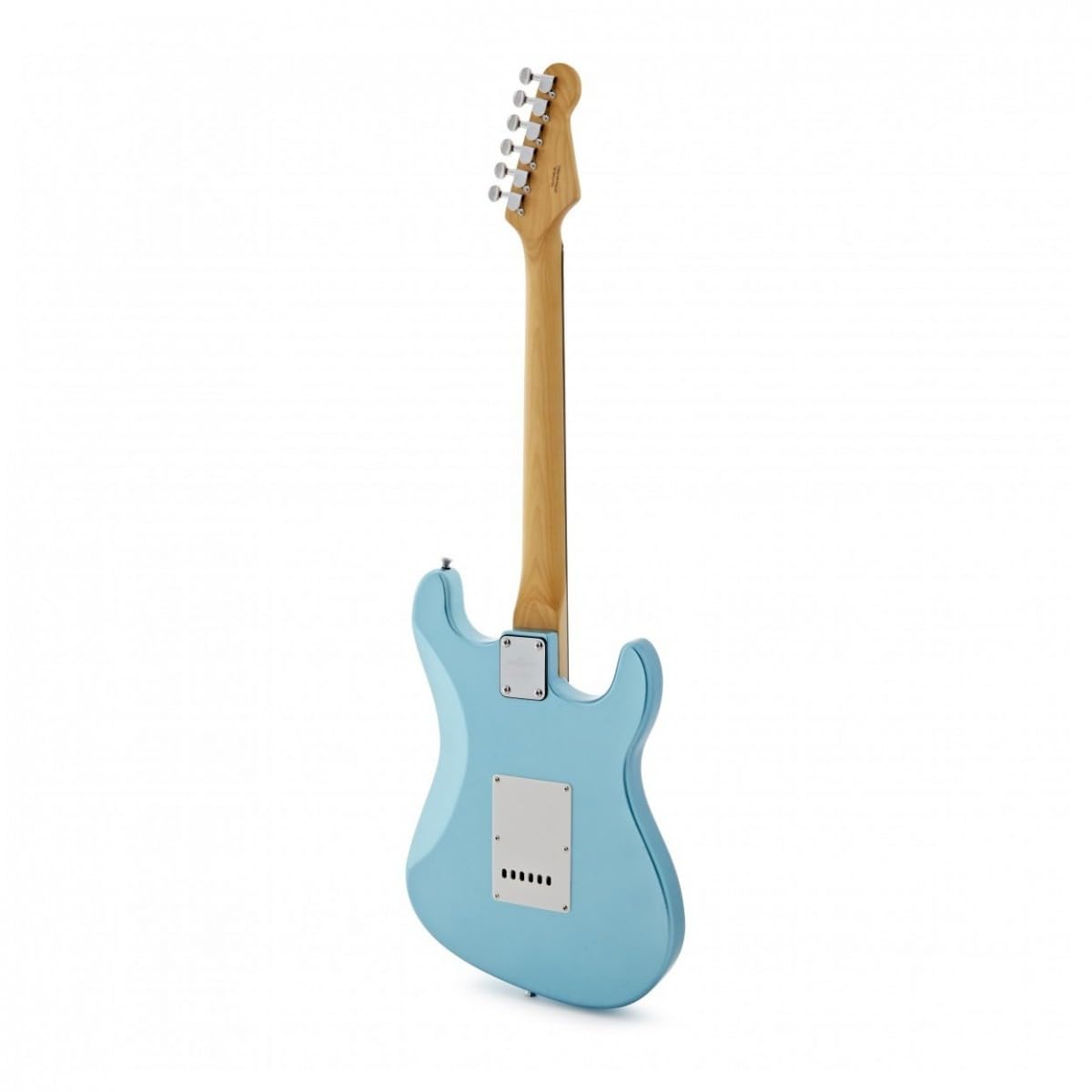 Guitare électrique pour gaucher Taille standard + courroie, sacoche, médiators, câble, bleu métallisé