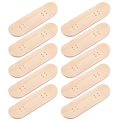 MOLERRI 10 Pcs New Replacement Wooden Board Finger Skateboard Parts for Finger Skateboards