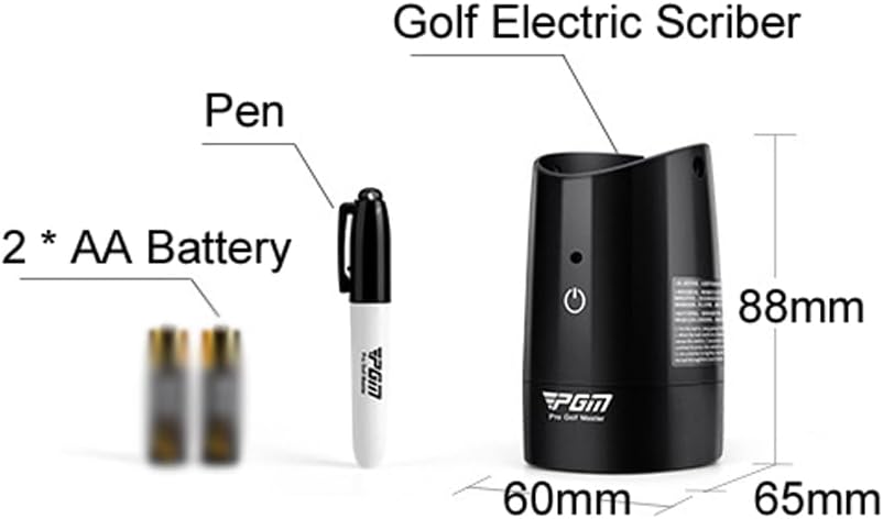 PGM Electric Golf Scriber Ball Alignment Line Marking Tool Gravity Distribution Line Finder with 1 Pen for Golf Equipment