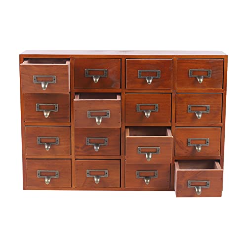 TBVECHI 16 Traditional Chinese Medicine Cabinet, 14 x 20in Apothecary Cabinet Medicine Cabinet Organizer Herbal, Tea Bag, Jewelry Storage