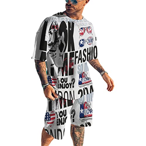 Ensemble t-shirt et short de sport homme Kz-ot18 résout le manque d'espace en taille 4XL