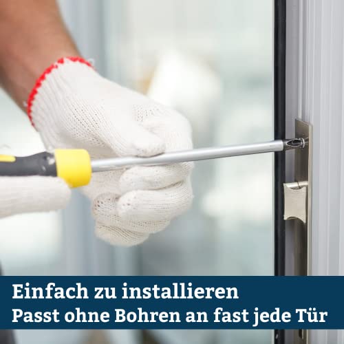 Shelly LOQED Touch Smart Lock Silber – WLAN Schlüsselloses Türschloss mit Touch-to-Open, Code und Digitalen Schlüsseln, Fernsteuerung über Shelly App, EN1303, EN15684 und SKG Drei-Sterne-Standard