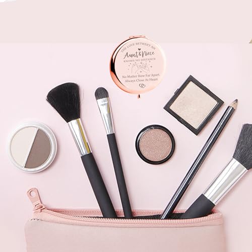 Espejo compacto redondo para maquillaje 2.6 in miniatura 5