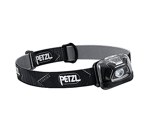 PETZL TIKKINA Headlamp - Simple, Lightweight, Compact 250 Lumen Headlamp for Hiking, Climbing, and Camping - Black
