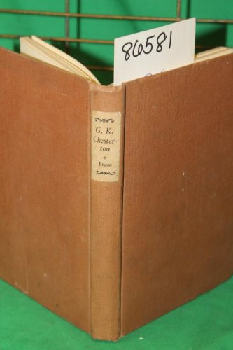 G. K. Chesterton. (The Le Bas Prize Essay, 1938). B002F86UCC Book Cover
