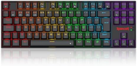 Teclado Gamer Redragon Kumara Elite Rainbow Preto USB Tipo-C Remo...