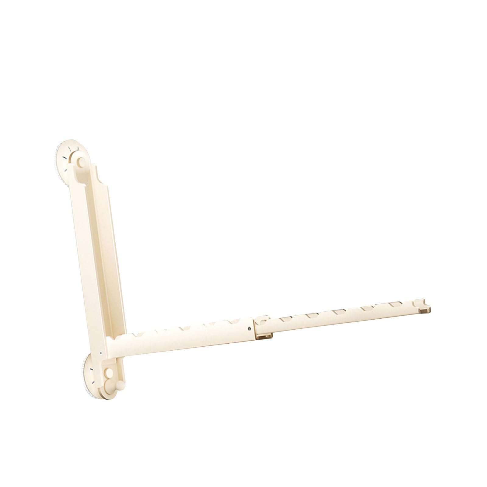 MICFENY Suction Cup Folding Drying Rack Space Saving Designs Clothes Hanger Rack for Laundry Bathroom and Balcony Use