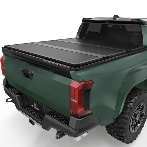 YITAMOTOR FRP Hard Tri-Fold Truck Bed Tonneau Cover Fits for...