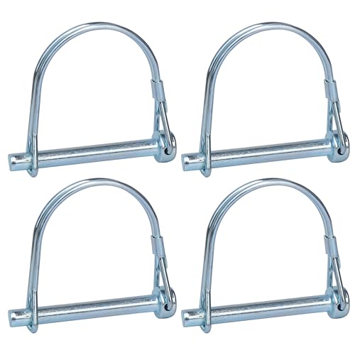 Trailer Coupler Pin 4PCS Tivnhuils Hitch Pin Safety Coupler Pin Zinc Plated Carbon Steel Trailer Pin Hardware Pins  1/4 x 2.16 Small