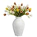 Ceramic Flower Vase Home Decor - 9 Inch Vintage Ceramic Vase Large Vases for Decor Living Room Large Ceramic Vase for Dining Room Bathroom Indoor and Outdoor Decoration