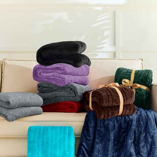 BOMOVA Heated Electric Blanket Twin - 62" x 84" Heating Blanket with 10 Heating Levels & 8 Hours Auto Off, Warm Flannel Blanket with Over-Heat Protection, for Women, ETL & FCC Certified