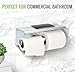 Double Toilet Paper Holder with Shelf - Alpine Rust Resistant Dual Roll Brushed Stainless Steel Toilet Paper Holder with Phone Shelf, Commercial Toilet Paper Dispenser Wall Mount in Modern Bath