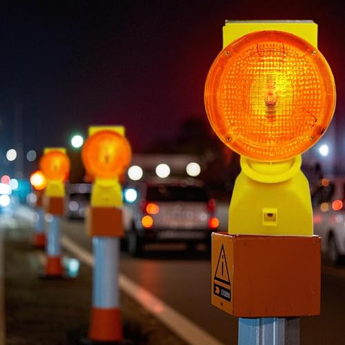 Luces de advertencia solar impermeables contra accidentes en fábricas 3