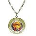 Produktbild Steampunk Vintage Libelle Medaillon Halskette Garten Blume Charm Schmuck Kunst Foto Schmuck handgefertigt Schmuck