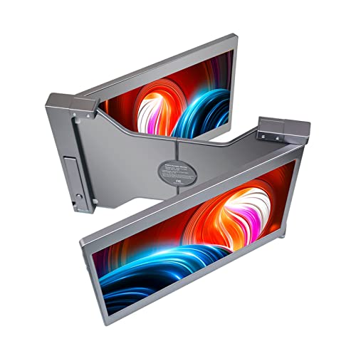 Monitor portátil triplo de 13,3 polegadas para laptop, Full HD 1080 P IPS Display Extensor de tela d