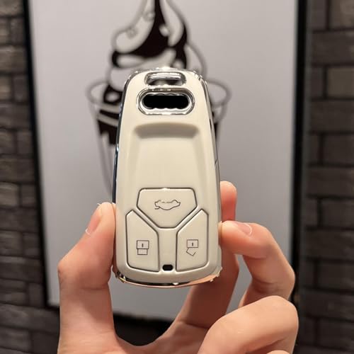 Funda de llave para Audi TT TTS RS protector de carcasa de mando a distancia de coche TPU 2