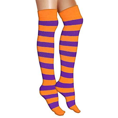 AJs Adult Long Classic Knee High Striped Socks, Sock size 11-13, Shoe Size 5 and up, Made in USA2