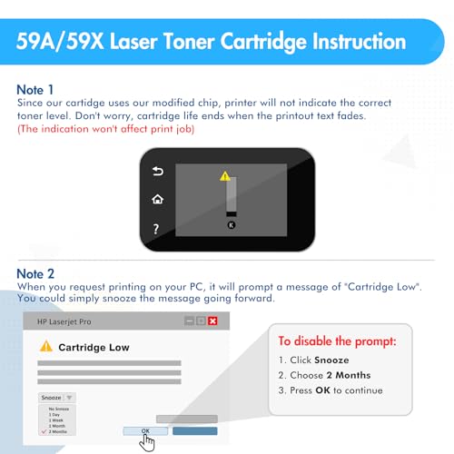INFITONER With Chip Compatible for HP 59A CF259A CF259X 59X Toner Cartridge LaserJet Pro M404dn M404n M404dw MFP M428dw M428fdn M428fdw M428 M404 M304 M304n M304dn Printer Black - Image 4