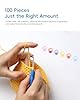100PCS Crochet Stitch Markers by Flickzo – Locking Stitch Markers with Storage Case, Plastic Safety Pins for Knitting & Crochet, Colorful Yarn Accessories for Crochet Tools & Supplies #4
