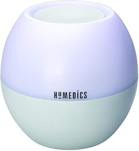 HoMedics SoundSpa Sunrise, Sleep Sound Machine for Adults and Babies, 4 Calming Sounds, 4 Wake-Up Sounds, Bluetooth Speaker, Automatic Shutoff, Natural Light, Night-Light with 7 Color Options, Gift